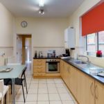 Large kitchen with table and chairs, student house, Coventry, Earlsdon